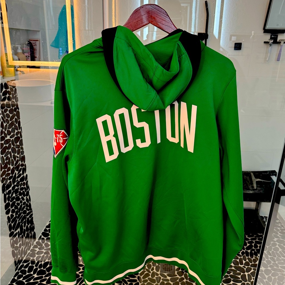 Authentic Nike NBA 75th Anniversary Boston Celtics on court shooting jacket